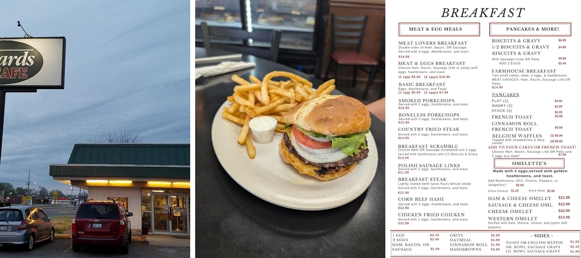 Bayard's Cafe Menu